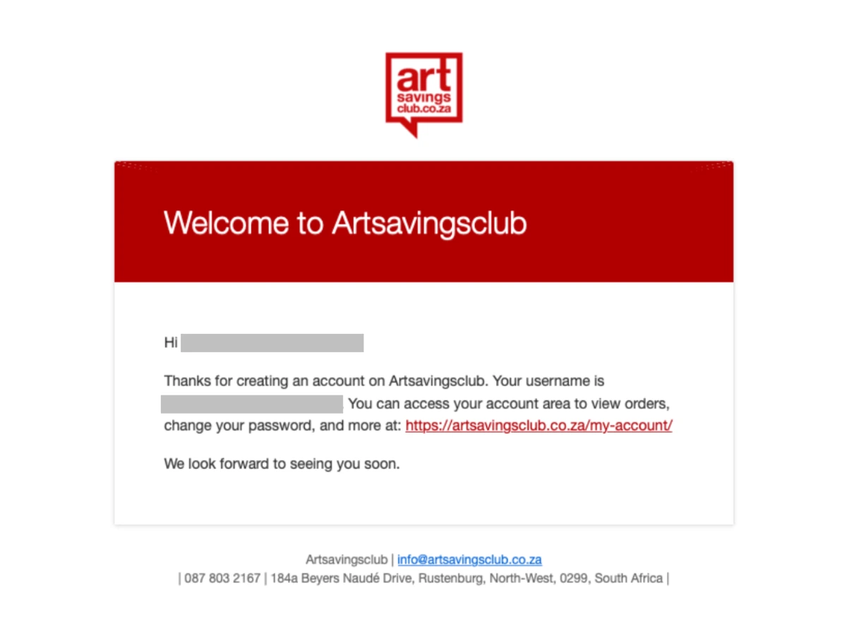 e-mail de confirmation d'abonnement