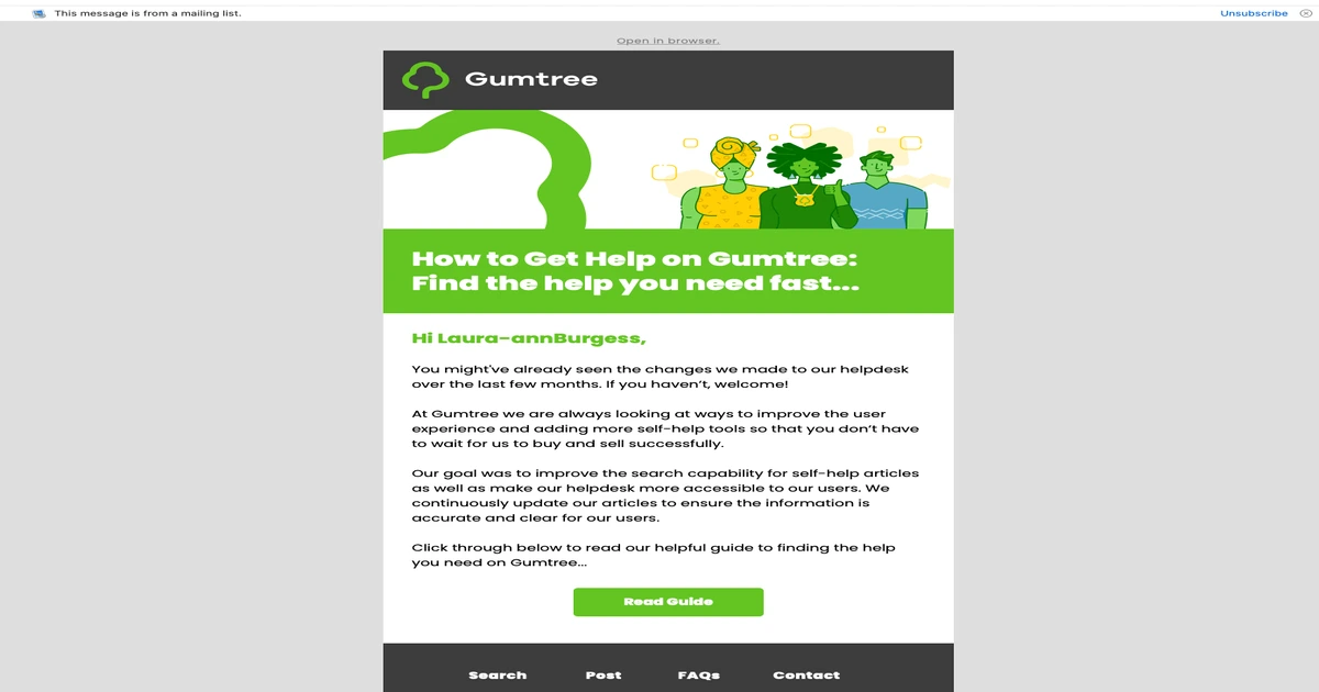 images in gumtree email
