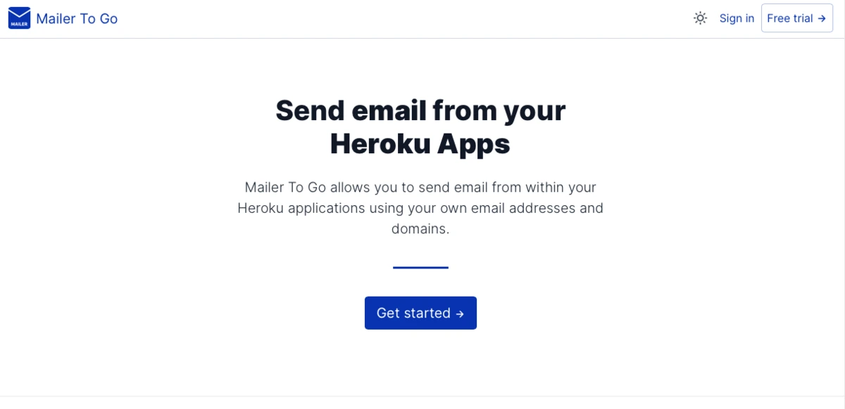 mailer to go screenshot