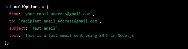 nodemailer create message
