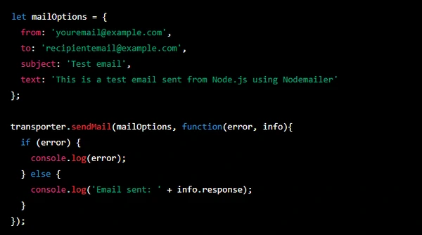 server update nodemailer