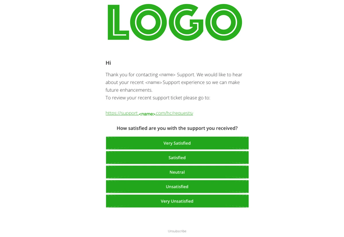 email de demande de feedback